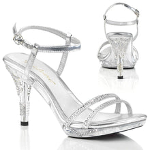 Load image into Gallery viewer, IRIS-416 Fabulicious 4 Inch Heel Silver Sexy Shoes