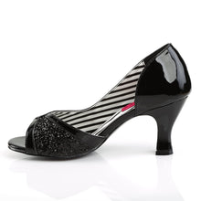 Load image into Gallery viewer, JENNA-03 Pleaser Pink Label 3&quot; Heel Black Fetish Footwear