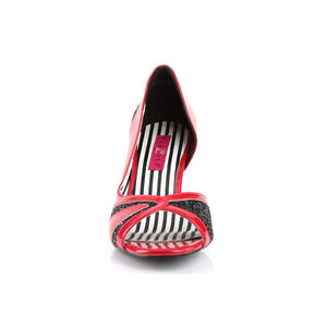 JENNA-03 Pleaser Pink Label 3 Inch Heel Red Fetish Footwear