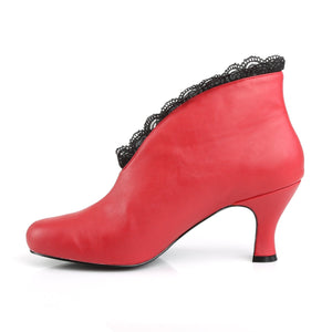 JENNA-105 Pleaser Pink Label 3 Inch Heel Red Fetish Footwear