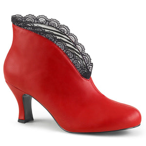 JENNA-105 Pleaser Pink Label 3 Inch Heel Red Fetish Footwear