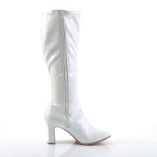 Load image into Gallery viewer, KIKI-350 Funtasma 3 Inch Heel White Patent Women&#39;s Boots