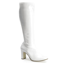 Load image into Gallery viewer, KIKI-350 Funtasma 3 Inch Heel White Patent Women&#39;s Boots