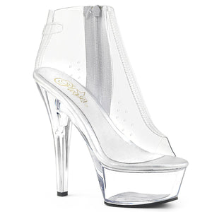 KISS-1023 Pleaser 6 Inch Heel Clear Pole Dancing Platforms