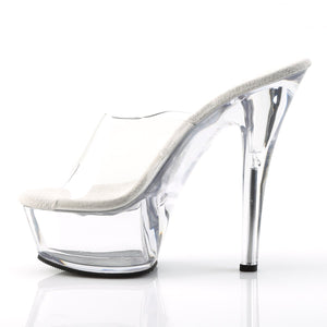 KISS-201 Pleaser 6 Inch Heel Clear Pole Dancing Platforms