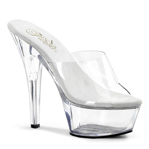 KISS-201 Pleaser 6 Inch Heel Clear Pole Dancing Platforms