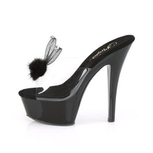 Load image into Gallery viewer, KISS-201BUNNY 6&quot; Heel Clear and Black Pole Dancing Platforms