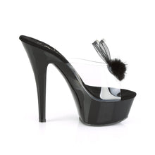 Load image into Gallery viewer, KISS-201BUNNY 6&quot; Heel Clear and Black Pole Dancing Platforms