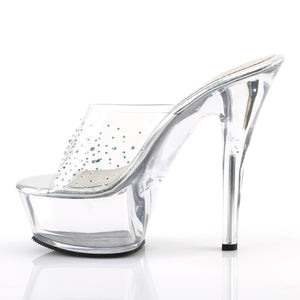 KISS-201SD Pleaser 6 Inch Heel Clear Pole Dancing Platforms