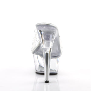 KISS-201SD Pleaser 6 Inch Heel Clear Pole Dancing Platforms