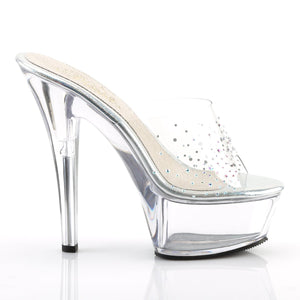 KISS-201SD Pleaser 6 Inch Heel Clear Pole Dancing Platforms