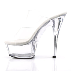 KISS-202 Pleaser 6 Inch Heel Clear Pole Dancing Platforms