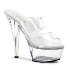 Load image into Gallery viewer, KISS-202 Pleaser 6 Inch Heel Clear Pole Dancing Platforms