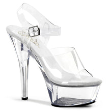 Load image into Gallery viewer, KISS-208 Pleaser 6 Inch Heel Clear Pole Dancing Platforms