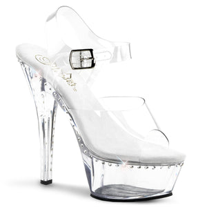 KISS-208LS Pleaser 6 Inch Heel Clear Pole Dancing Platforms