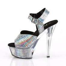 Load image into Gallery viewer, KISS-208N-CRHM 6&quot; Heel Black Hologram Pole Dancing Platforms