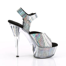 Load image into Gallery viewer, KISS-208N-CRHM 6&quot; Heel Black Hologram Pole Dancing Platforms