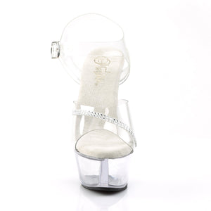 KISS-208R Pleaser 6 Inch Heel Clear Pole Dancing Platforms