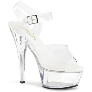 KISS-208VL Pleaser 6 Inch Heel Clear Pole Dancing Platforms