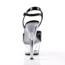 Load image into Gallery viewer, KISS-209 6&quot; Heel Black and Clear Pole Dancing Platforms