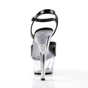 KISS-209 6" Heel Black and Clear Pole Dancing Platforms