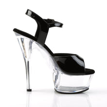 Load image into Gallery viewer, KISS-209 6&quot; Heel Black and Clear Pole Dancing Platforms