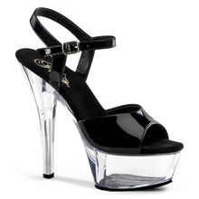 Load image into Gallery viewer, KISS-209 6&quot; Heel Black and Clear Pole Dancing Platforms