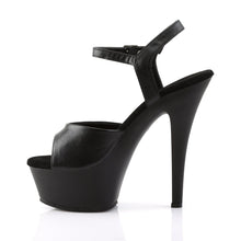 Load image into Gallery viewer, KISS-209 Pleaser 6 Inch Heel Black Pole Dancing Platforms