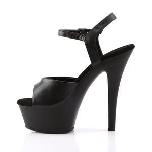 KISS-209 Pleaser 6 Inch Heel Black Pole Dancing Platforms