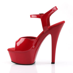 KISS-209 Pleaser 6 Inch Heel Red Pole Dancing Platforms