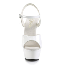 Load image into Gallery viewer, KISS-209 Pleaser 6&quot; Heel White Patent Pole Dancing Platforms