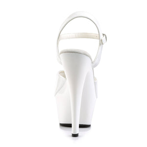 KISS-209 Pleaser 6" Heel White Patent Pole Dancing Platforms