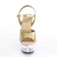 Load image into Gallery viewer, KISS-209BHG 6&quot; Heel Champagne Brushed Hologram Stripper Shoe