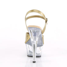 Load image into Gallery viewer, KISS-209BHG 6&quot; Heel Champagne Brushed Hologram Stripper Shoe