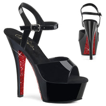 Load image into Gallery viewer, KISS-209CRS Pleaser 6 Inch Heel Black Pole Dancing Platforms