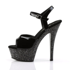 KISS-209MG Pleaser 6 Inch Heel Black Pole Dancing Platforms