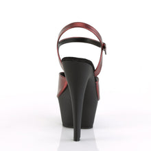 Load image into Gallery viewer, KISS-209MMET 6&quot; Heel Burgundy Matte Metallic Strippers Shoes