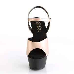 KISS-209MMET 6" Heel Champagne Metallic Pole Dancer Shoes