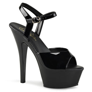 KISS-209VL 6" Heel Black Patent Pole Dancing Platforms