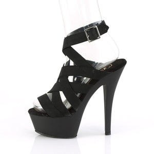 KISS-241 Pleaser 6 Inch Heel Black Pole Dancing Platforms