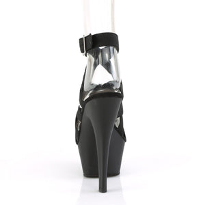 KISS-241 Pleaser 6 Inch Heel Black Pole Dancing Platforms