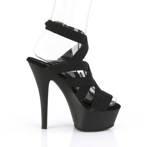 KISS-241 Pleaser 6 Inch Heel Black Pole Dancing Platforms