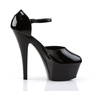 KISS-248 Pleaser 6" Heel Black Patent Pole Dancing Platforms