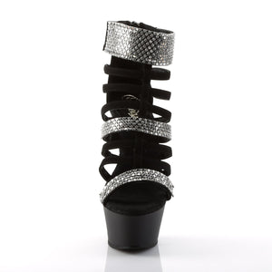 KISS-294 Pleaser 6" Heel Black Nubuck Pole Dancing Platforms