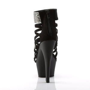 KISS-294 Pleaser 6" Heel Black Nubuck Pole Dancing Platforms