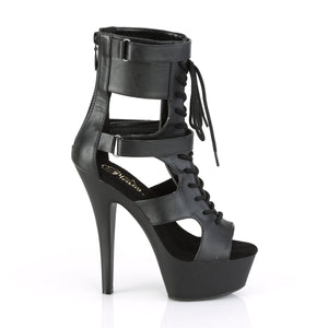 KISS-299 Pleaser 6 Inch Heel Black Pole Dancing Platforms