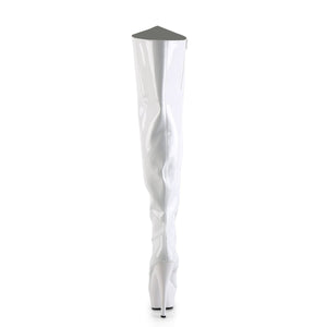 KISS-3010 Pleaser 6" Heel White Patent Pole Dancing Platform