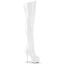 Load image into Gallery viewer, KISS-3010 Pleaser 6&quot; Heel White Patent Pole Dancing Platform