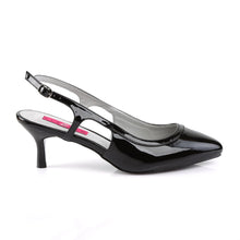 Load image into Gallery viewer, KITTEN-02 Pink Label 2.5&quot; Heel Black Patent Fetish Footwear