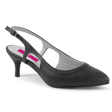 Load image into Gallery viewer, KITTEN-02 Pleaser Pink Label 2.5 Inch Heel Black Fetish Shoe